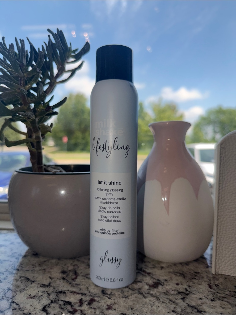 Milk_Shake Lifestyling Let It Shine Glossy Hair Spray — White